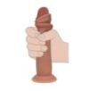 Gode Réaliste Double Densité à Peau réaliste – 20,5 cm – Beige