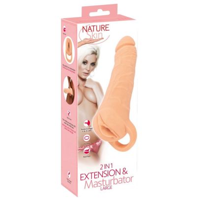 Masturbateur + gaine à pénis Trustydick L 21 x 5cm