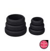 Lot de 6 cockrings Silicone Hyperion Noir Lot de 6 cockrings Silicone Hyperion Noir
