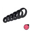 Lot de 6 cockrings Silicone Hyperion Noir Lot de 6 cockrings Silicone Hyperion Noir