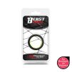 Cockring silicone Beast Ring 36mm Noir-Jaune Cockring silicone Beast Ring 36mm Noir-Jaune