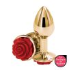 Plug Bijou Rear S 6 x 2.7cm Doré-Rouge Plug Bijou Rear S 6 x 2.7cm Doré-Rouge