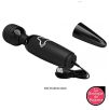 Wand Body Pulse Pretty Love 25cm - Tête 40mm Noir Wand Body Pulse Pretty Love 25cm - Tête 40mm Noir