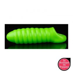 Gaine de pénis phosphorescente Swirl Thick Glow 12 x 4cm