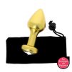 Plug anal doré en aluminium Diamètre 3,8 cm - 126 grammes Plug anal doré en aluminium Diamètre 3,8 cm - 126 grammes