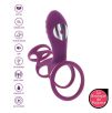 Étui pénien vibrant Halo Halo C-Ring Happiness 7cm Violet Étui pénien vibrant Halo Halo C-Ring Happiness 7cm Violet
