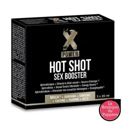 Aphrodisiaque Hot Shot Sex Booster XPower 3 x 20ml pas cher