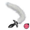 Plug vibrant avec Queue blanche Tail Curve 9 x 3.7cm | Queue 30cm Plug vibrant avec Queue blanche Tail Curve 9 x 3.7cm | Queue 30cm