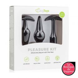 Kit de 3 plugs Pleasure Noirs