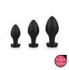 Lot de 3 plugs bijou Silicone Rosa Noirs Lot de 3 plugs bijou Silicone Rosa Noirs