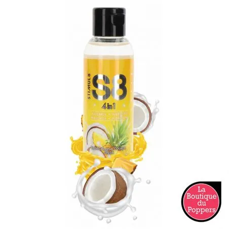 Lubrifiant Comestible Coco Pina Colada 4in1 S8 125mL