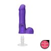 Gode avec testicules 16x3cm & adaptateur Vac-U-Lock - American Pop Gode avec testicules 16x3cm & adaptateur Vac-U-Lock - American Pop