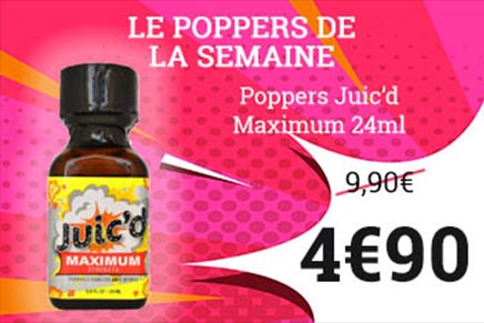 poppers de la semaine pas cher