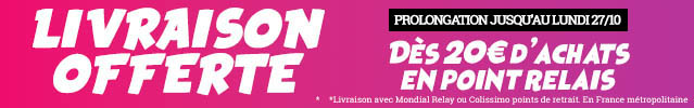 Livraison en point relais offerte