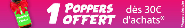 1 Poppers offert dès 30€ d'achats