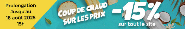 Coup de chaud sur les prix : 15% de remise sur TOUT